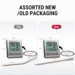 ThermoPro Digital Meat Thermometer for Cooking and Grilling, BBQ Food Thermometer with Backlight and Kitchen Timer, Grill Temperature Probe Thermometer for Smoker, Barbecue, Oven, Baking,Oil