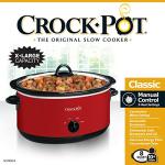 8-Quart Red Express Crock Slow Cooker