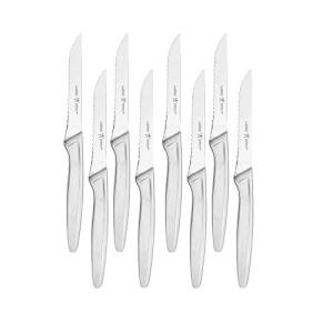 HENCKELS Razor-Sharp Steak Knife Set of 8, German Engineered Informed by 100+ Years of Mastery, Sliver