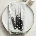 HENCKELS Prime Razor-Sharp Steak Knife Set of 4, German Engineered Informed by 100+ Years of Mastery,Black