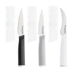 KitchenAid Paring Knife Set, High Carbon Stainless Steel Kitchen Knife Set, Razor-Sharp Blades, 3 Piece, Multicolor