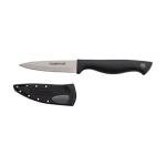 Farberware Edgekeeper 3.5-Inch Paring Knife with Self-Sharpening Blade Cover, High Carbon-Stainless Steel Kitchen Knife with Ergonomic Handle, Razor-Sharp Knife, Black