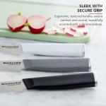 KitchenAid Paring Knife Set, High Carbon Stainless Steel Kitchen Knife Set, Razor-Sharp Blades, 3 Piece, Multicolor