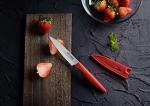 VITUER Paring knife, 4PCS Paring knives (4 Knives and 4 Knife cover), 4 Inch Peeling Fruit and Vegetable Knife, Ultra Sharp Kitchen Knives, German Steel, PP Plastic Handle