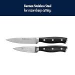 HENCKELS Forged Accent Razor-Sharp 2-pc Paring Knife Set, German Engineered Informed by 100+ Years of Mastery,Black