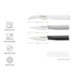 KitchenAid Paring Knife Set, High Carbon Stainless Steel Kitchen Knife Set, Razor-Sharp Blades, 3 Piece, Multicolor