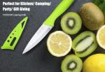 FODCOKI Paring Knife, 4 inch Fruit Paring Knives Set of 4 with Cover Sheath, Small Kitchen Sharp Peeling Cutting for Vegetable Stainless Steel