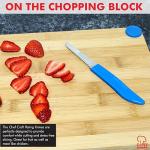 Chef Craft Select Paring Knife Set, 2.5 inch blade 6 inch in length 4 piece set, Assorted