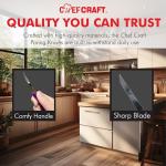 Chef Craft Select Paring Knife Set, 2.5 inch blade 6 inch in length 4 piece set, Assorted