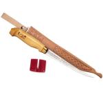 Rapala 7" Fish'n Fillet Knife with Single Stage Sharpener and Sheath, Full-Tang Stainless Steel Blade for Precision Filleting