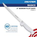 Dexter-Russell P94813 8" Narrow Fillet Knife – High-Carbon Stainless Steel Blade, White Polypropylene Non-Slip Handle