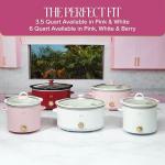 Paris Hilton 6-Quart Manual Slow Cooker, Berry