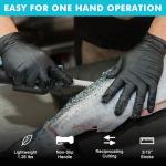 DURATECH 12V Cordless Electric Fillet Knife with 8" & 10" Razor-Sharp Blades, Electric Fish Fillet Knife with 2.0Ah Built-in Battery, Type-C Charge, Non-Slip Handle, Storage Case for Fishing Filleting