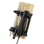 Cuisinart Electric Knife Set with Cutting Board, Electric Knife for Meat Slicing and Bread Slicing, Includes Bamboo Cutting Board for Kitchen and Serving Fork, CEK-41, Stainless Steel/Black