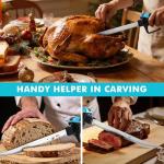 DURATECH 12V Cordless Electric Fillet Knife with 8" & 10" Razor-Sharp Blades, Electric Fish Fillet Knife with 2.0Ah Built-in Battery, Type-C Charge, Non-Slip Handle, Storage Case for Fishing Filleting