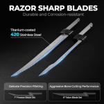 KastKing Speed Demon 110v Electric Fillet Knife, Precision Cut with High Torque Motor, ETL Certified Safety, Balanced Lightweight Handle, 2 Sets of Stainless-steel Blades