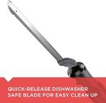 Black+Decker Comfort Grip Electric Knife with 7-Inch Stainles Steel Blades & Safety Lock Button, Ideal for Carving, Slicing & Cutting Meats, Turkey Bread & Craft Foam, Dishwasher Safe