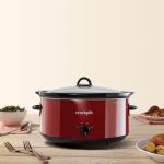 8-Quart Red Express Crock Slow Cooker