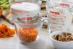 Pyrex Essentials (2-Pack) Glass Measuring Cups Set, (1 & 2 Cup) Measuring Cups For Prepping, Baking and Cooking, Preheated Oven, Dishwasher, Freezer, and Microwave Safe