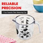 Chef Craft Select Plastic Measuring Cup, 1 Cup Capacity, Clear