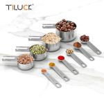 TILUCK Stainless Steel Measuring Cups & Spoons Set, Cups and Spoons,Kitchen Gadgets for Cooking & Baking (10)