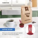 FARBERWARE 5-Piece Measuring Cup Set with Coffee Scoop, Durable Plastic Nesting Measuring Cups with Easy-Read Markings, BPA-Free, Dishwasher Safe