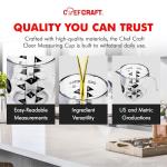 Chef Craft Select Plastic Measuring Cup, 1 Cup Capacity, Clear