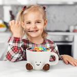 EWCEFIC Coffee Mugs,Cute funny Mug For Women, 12.8oz/380ml Unique Ceramic Coffee Tea Cups, Office Mug Gift (chocolate)