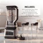Ninja BN751 Professional Plus DUO Blender, 1400 Peak Watts, 3 Auto-IQ Programs for Smoothies, Frozen Drinks & Nutrient Extractions, 72-oz. Total Crushing Pitcher & (2) 24 oz. To-Go Cups, Black