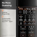 COSORI Pressure Cooker 6QT, Stainless Steel, 9-in-1 Multi Cooker, 12 Safety Features, Ceramic Inner Pot, Rice, Slow Cook, Sous Vide, Saute, 1100W