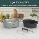 6 Quart Programmable Slow Cooker with Removable Pot