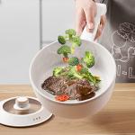 Bear Hot Pot Electric, 2L Multifunctional Portable Cooking Pot, 1000W Rapid Noodles Electric, Non-Stick Frying Pans for Steak, Egg, Ramen, Oatmeal With Dual Power Adjustment