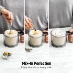 Ninja NC301 CREAMi Ice Cream Maker, for Gelato, Mix-ins, Milkshakes, Sorbet, Smoothie Bowls & More, 7 One-Touch Programs, with (2) Pint Containers & Lids, Compact Size, Perfect for Kids, Silver