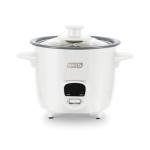 Dash Mini Ceramic Rice Cooker - Designed for Single-Serve Cooking - Compact Rice Cooker with Nonstick Removable Pot, Keep Warm Function & Easy-to-Clean Sleek Design - White Ceramic