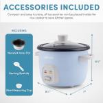 Aroma Housewares 4-Cups (Cooked) / 1Qt. Rice & Grain Cooker (ARC-302NGBL), Blue