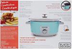 BLACK+DECKER 7-Quart Teal Slow Cooker with Lid Holder