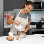 OVENTE 5-Speed Corded Electric Hand Mixer with Stainless Steel Whisks, Compact Portable Design with Snap-On Storage Case,150W Lightweight Handheld Mixer for Baking & Cooking, White HM151W