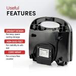 Elite Gourmet Maxi-Matic Electric Nonstick Belgian Waffle Iron Snack Maker Machine, Breakfast, Sandwiches, Compact & Portable, 2 Slice, Black