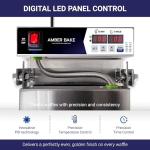 Amber Bake Commercial Waffle Cone Maker Digital Time & Temp Control, Heavy-Duty, Even Heat Cast-Aluminum Plates, for cafés