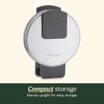 Cuisinart Waffle Maker, 1250W Round Classic Waffle Iron, 5-Setting Adjustable Browning Control, WMR-CANAS, Brushed Stainless