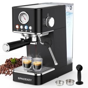 Spacekey 20 Bar Espresso Machine with Milk Frother