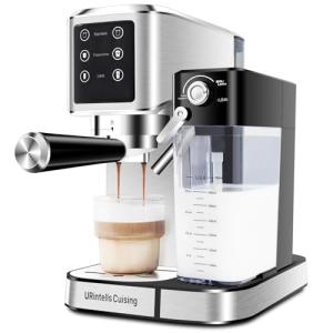 URintells Touchscreen Espresso Machine with Milk Frother