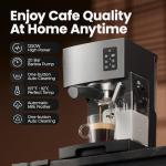 JZ.CAFE 20 Bar Espresso Machine with Milk Frother