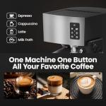 JZ.CAFE 20 Bar Espresso Machine with Milk Frother