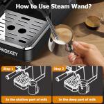 Spacekey 20 Bar Espresso Machine with Milk Frother