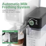 URintells Touchscreen Espresso Machine with Milk Frother