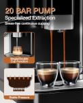 CABIHOME Automatic Espresso Machine with Milk Frother