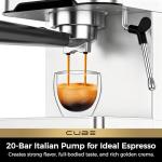 CHULUX Espresso Machine with Milk Frother & Pump