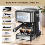 Vaparinckl Espresso Machine with Milk Frother