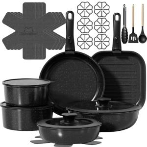 OzawaBear 26-Piece Non-Stick Ceramic Cookware Set